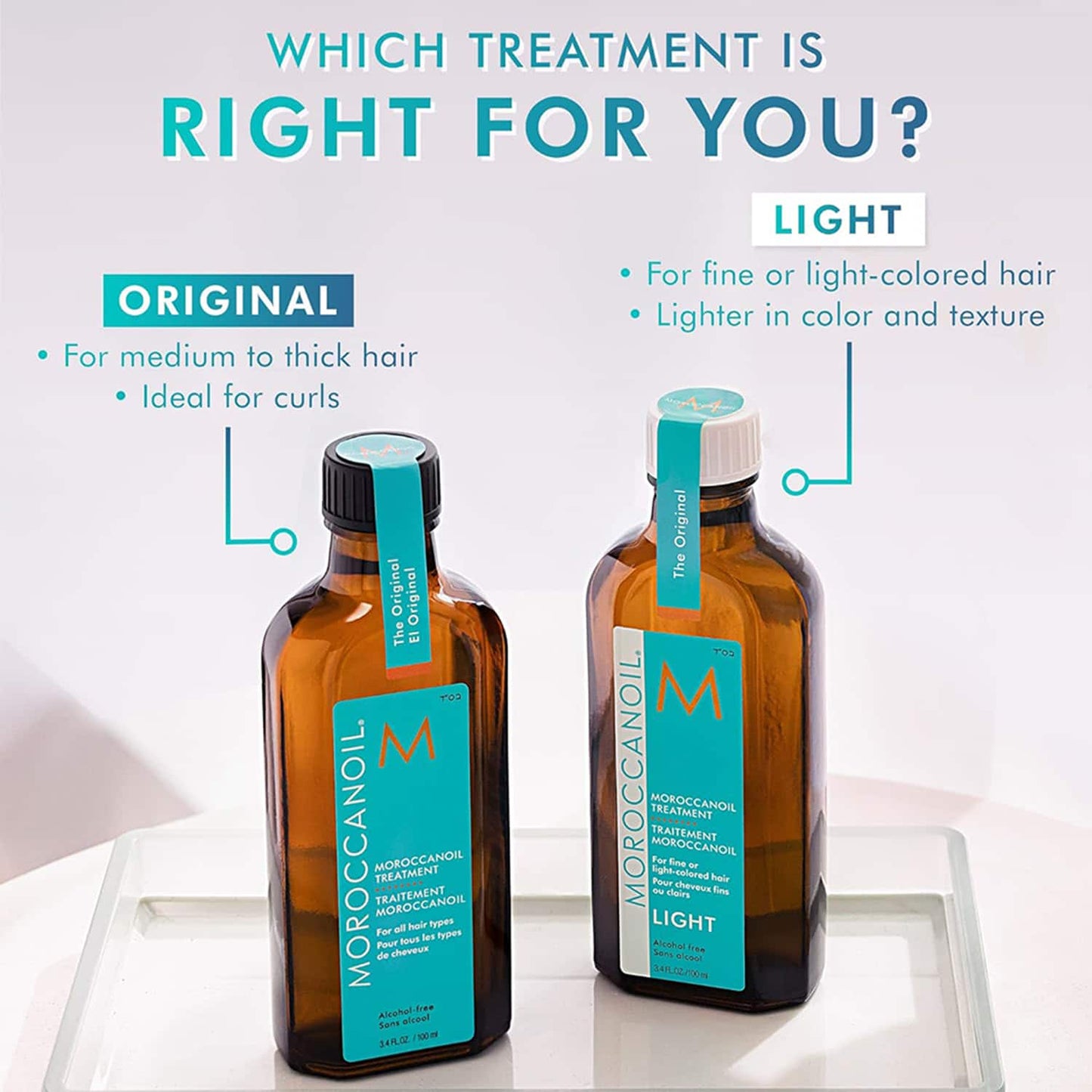 Moroccanoil Treatment Light Oil, Extra Volume Shampoo & Conditioner - Volume Combo