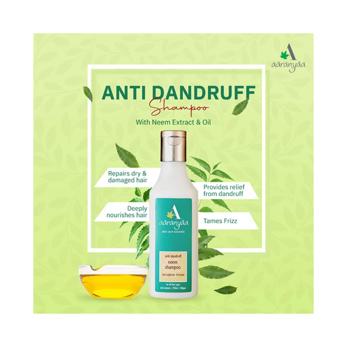 Aaranyaa Anti Dandruff Neem Shampoo (250ml)