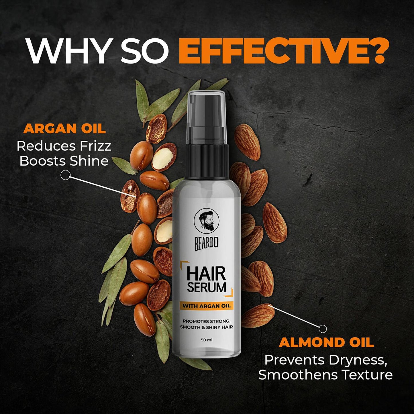 Beardo Argan Oil Hair Serum (50ml)