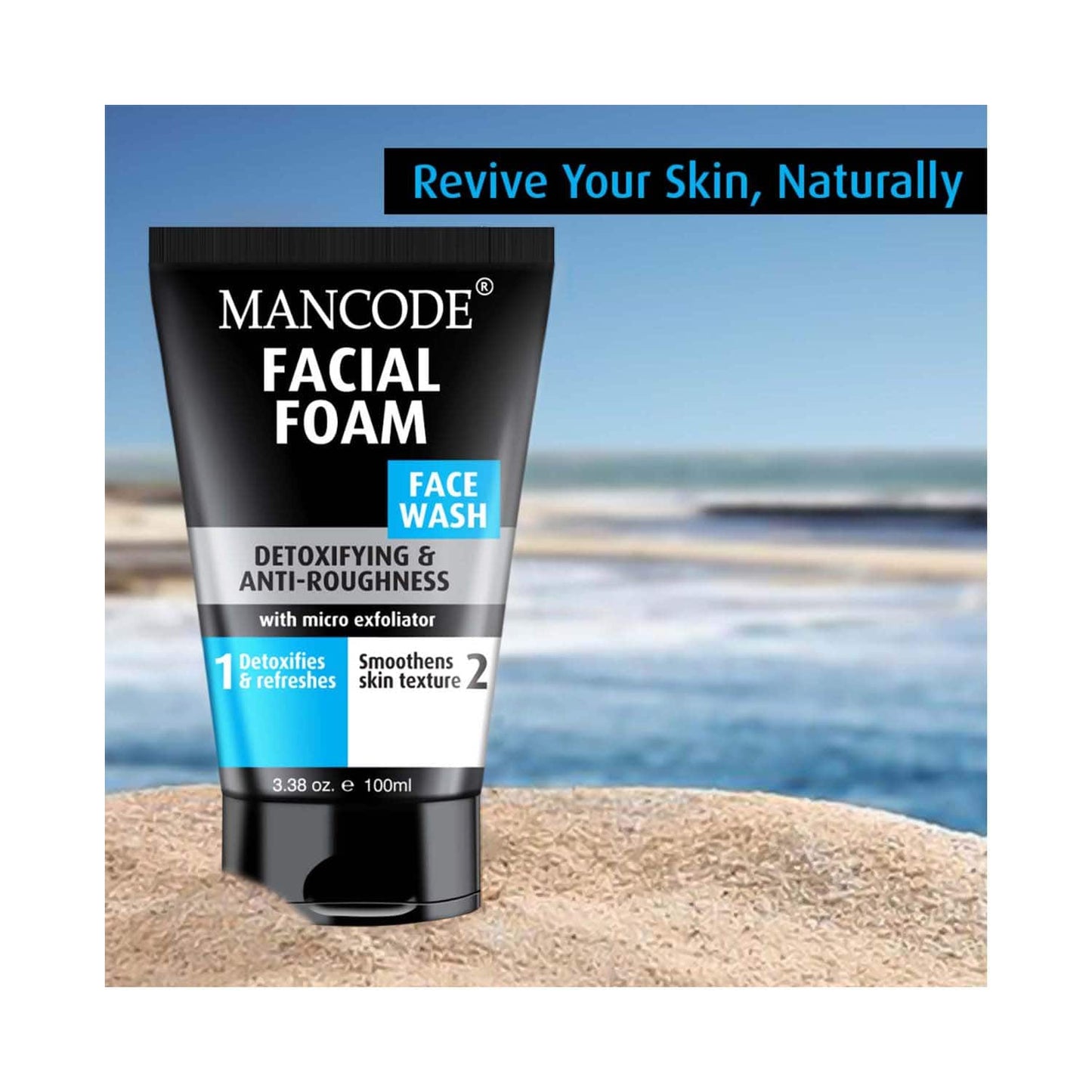 Mancode Facial Foam Face Wash For Men (100 ml)