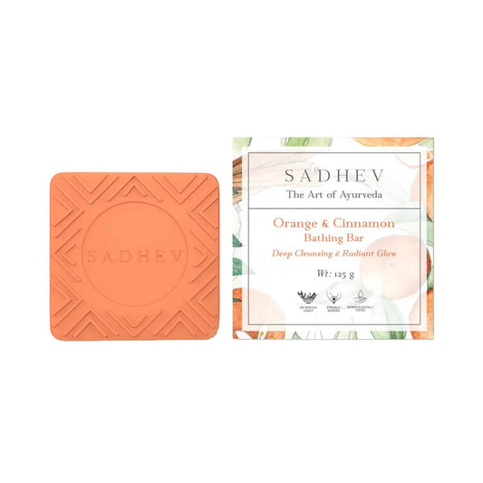 Sadhev Orange & Cinnamon Anti Wrinkle & Radiant Glow Bathing Bar (125g)