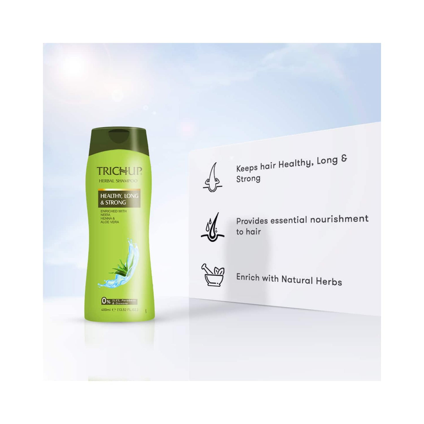 Trichup Healthy Long & Strong Natural Shampoo (400ml)