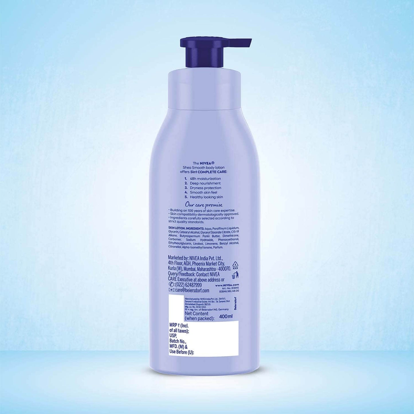 Nivea Shea Smooth Milk Body Lotion (400ml)