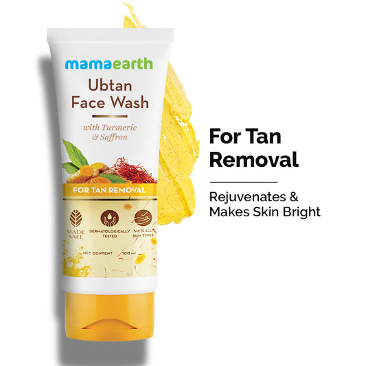 Mamaearth Ubtan Facewash For Tan Removal (100ml)