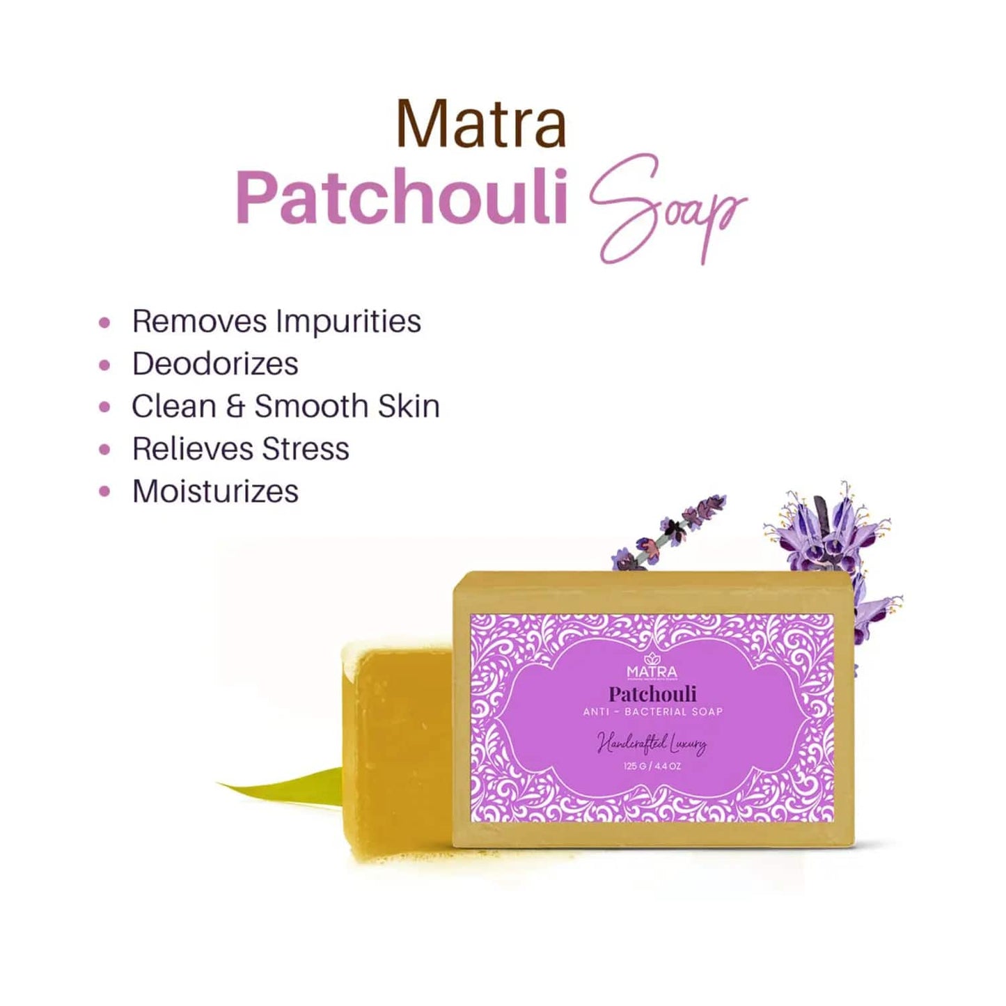 Matra Patchouli Handmade Soap with Aloe Vera (125g)