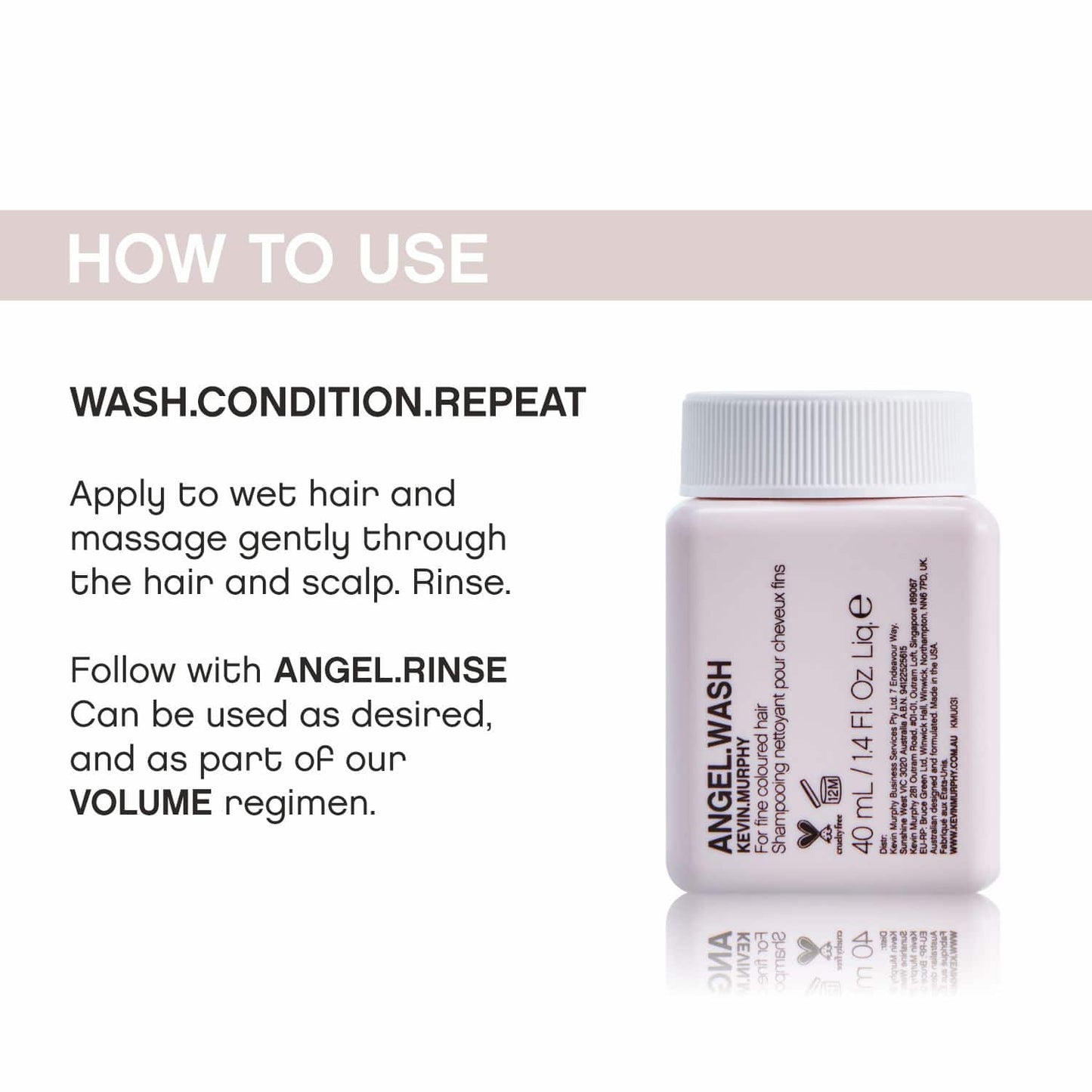 Kevin Murphy Angel Wash A Volumising Shampoo (40ml)