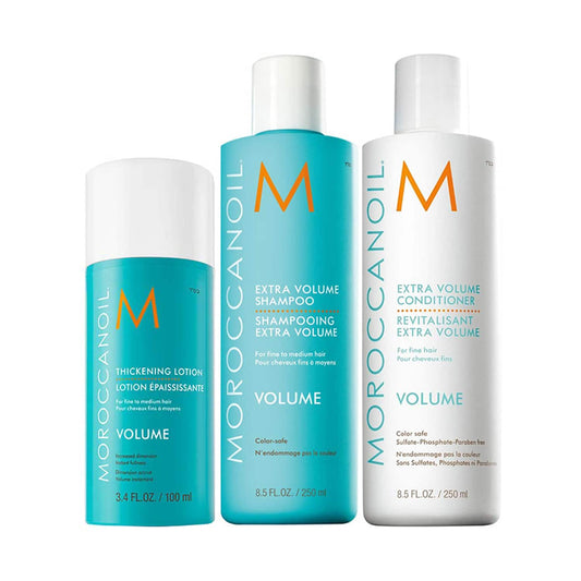 Moroccanoil Extra Volume Shampoo, Conditioner & Weightless Mask - Volume Combo