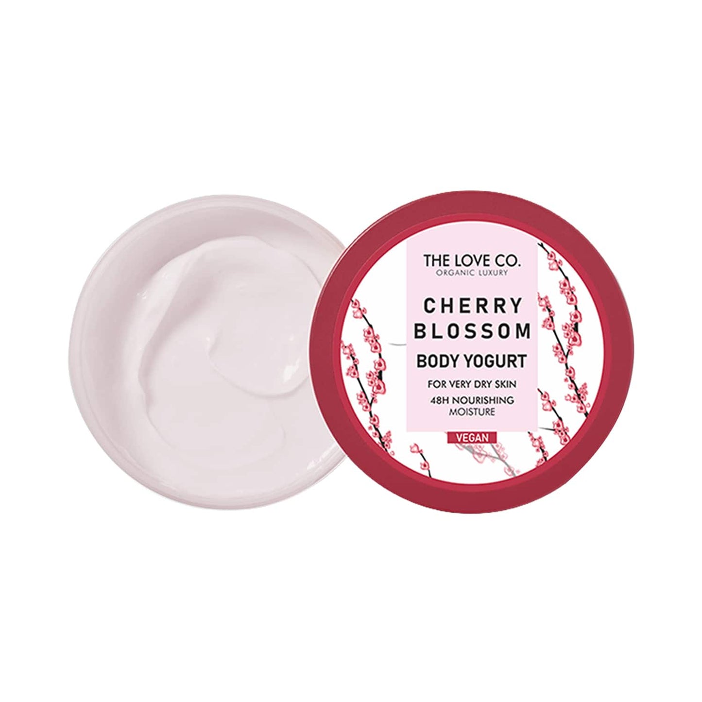 THE LOVE CO. Japanese Cherry Blossom Body Yogurt Deep Moisturization With Pure Shea Butter (200g)