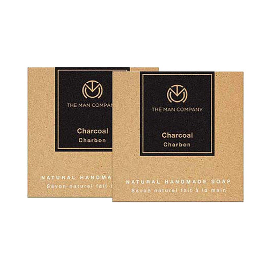 The Man Company Charcoal Soap Bar Set (2Pcs)