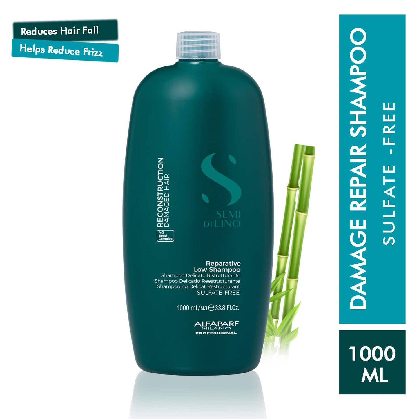 Alfaparf Milano Reparative Low Shampoo For Dry & Damage Hair, Bond Repair (1000 ml)