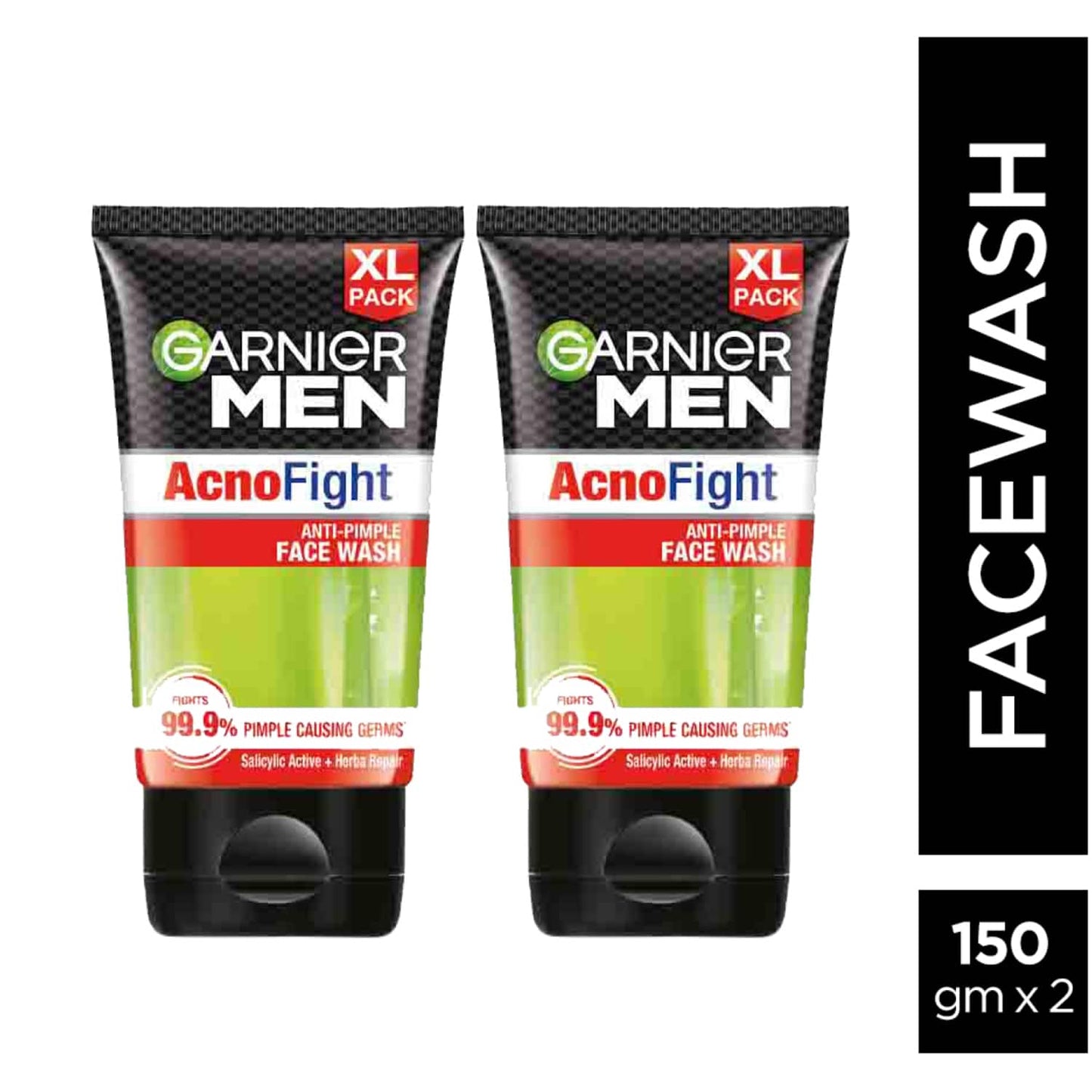 Garnier Men Acno Fight Facewash - (2 Pcs)