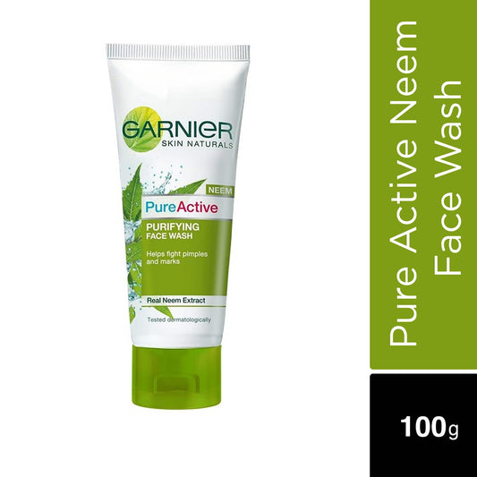 Garnier Skin Naturals Pure Active Neem Face Wash (100g)