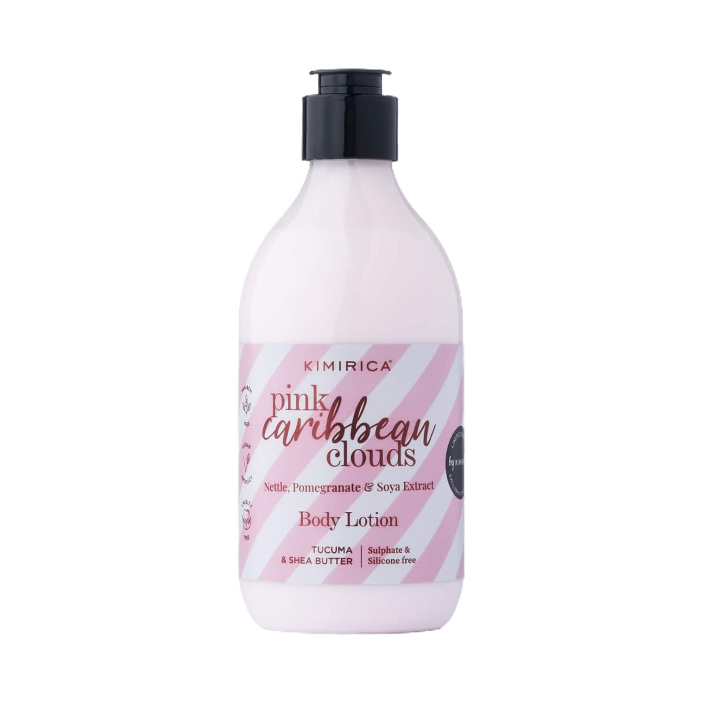 Kimirica Pink Caribbean Body Lotion with Pomegranate & Soya Extract Tucuma & Shea Butter (300 ml)