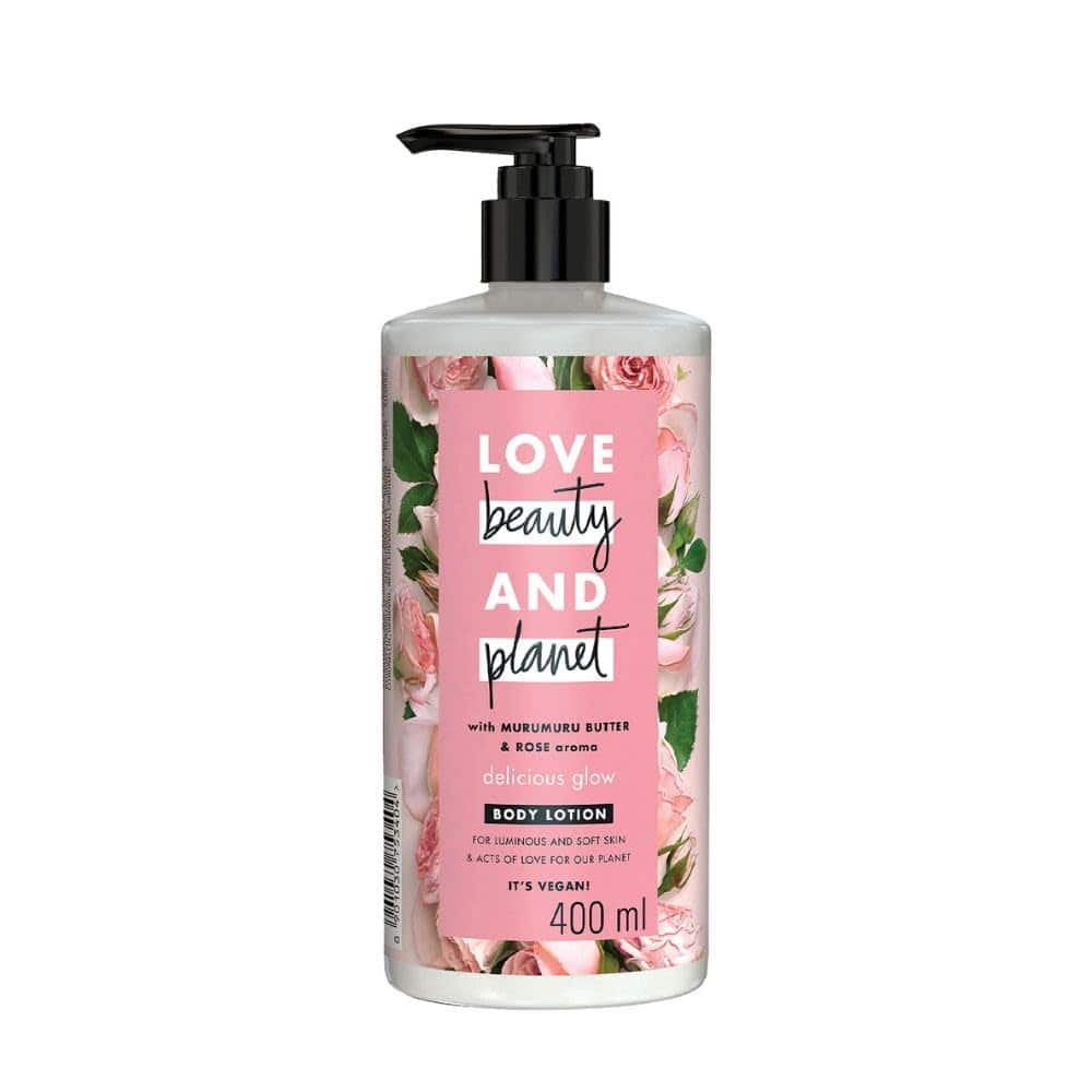 Love Beauty & Planet Murumuru Butter And Rose Aroma Delicious Glow Body Lotion + Body Wash