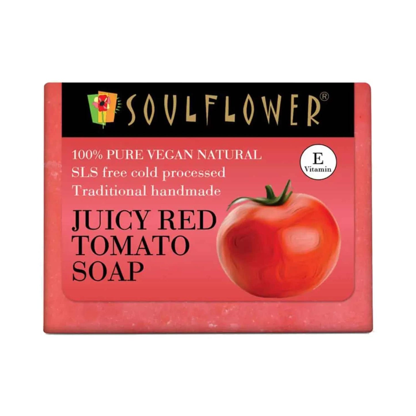 Soulflower Juicy Red Tomato Soap - (150g)