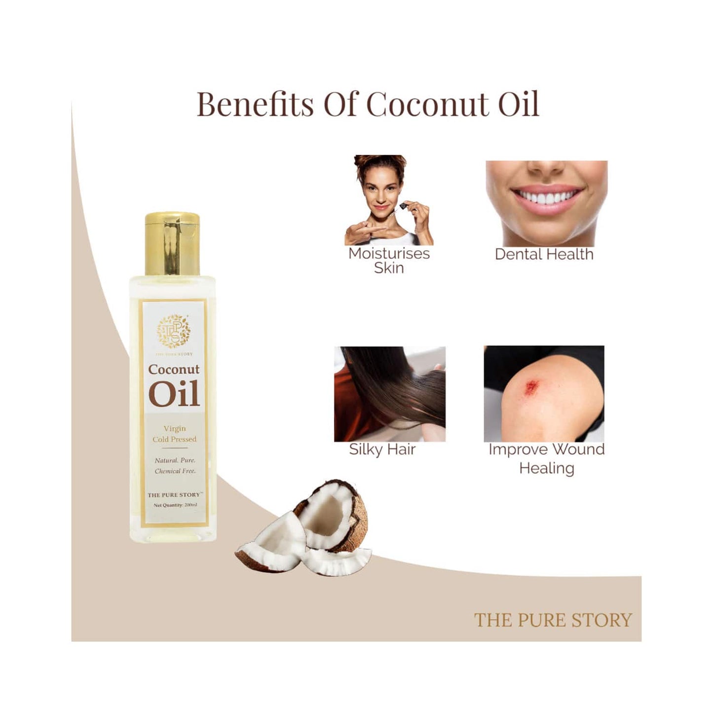 The Pure Story Coconut Oil (100ml)