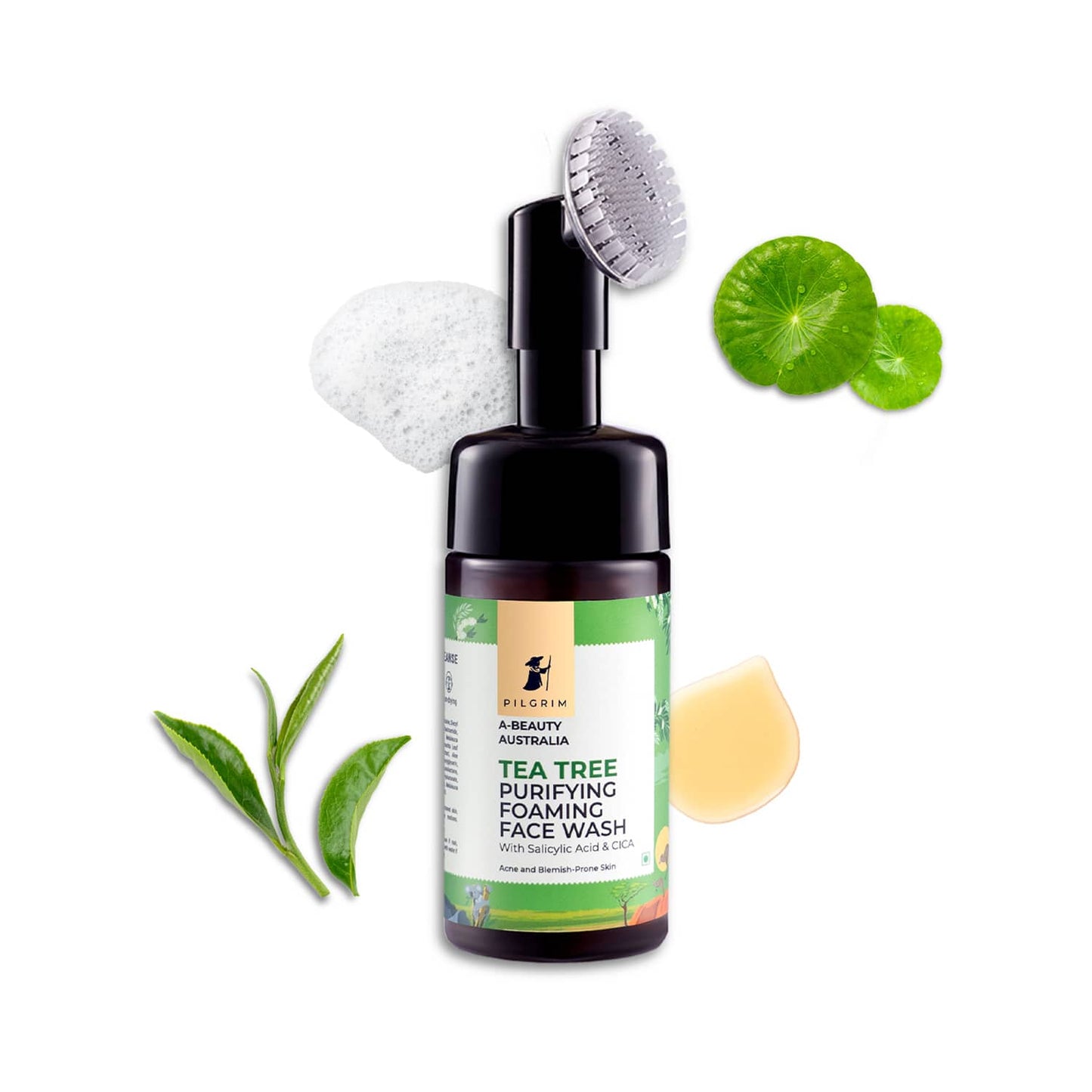 Pilgrim Tea Tree Purifying Foaming Face Wash (120ml)