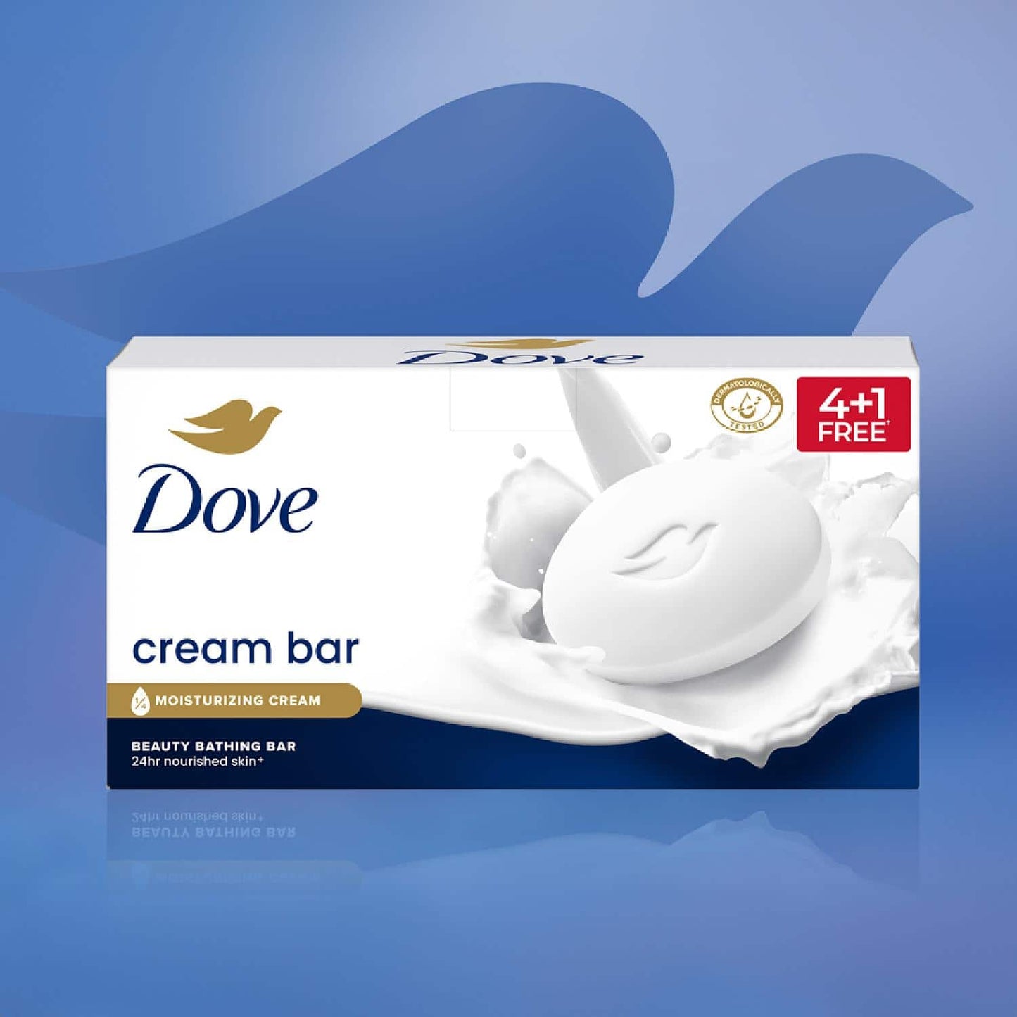 Dove Cream Beauty Bar Combo - Buy 4 Get 1 Free (5Pcs)