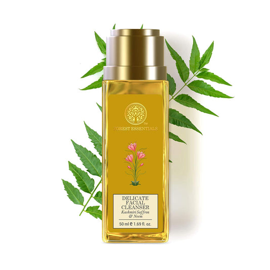 Forest Essentials Kashmiri Saffron & Neem Delicate Facial Cleanser (50ml)