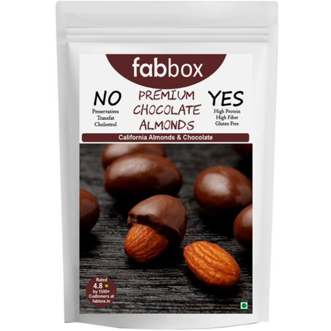 Premium Chocolate Almonds/Badam - No Preservatives, Healthy Dessert/Snack