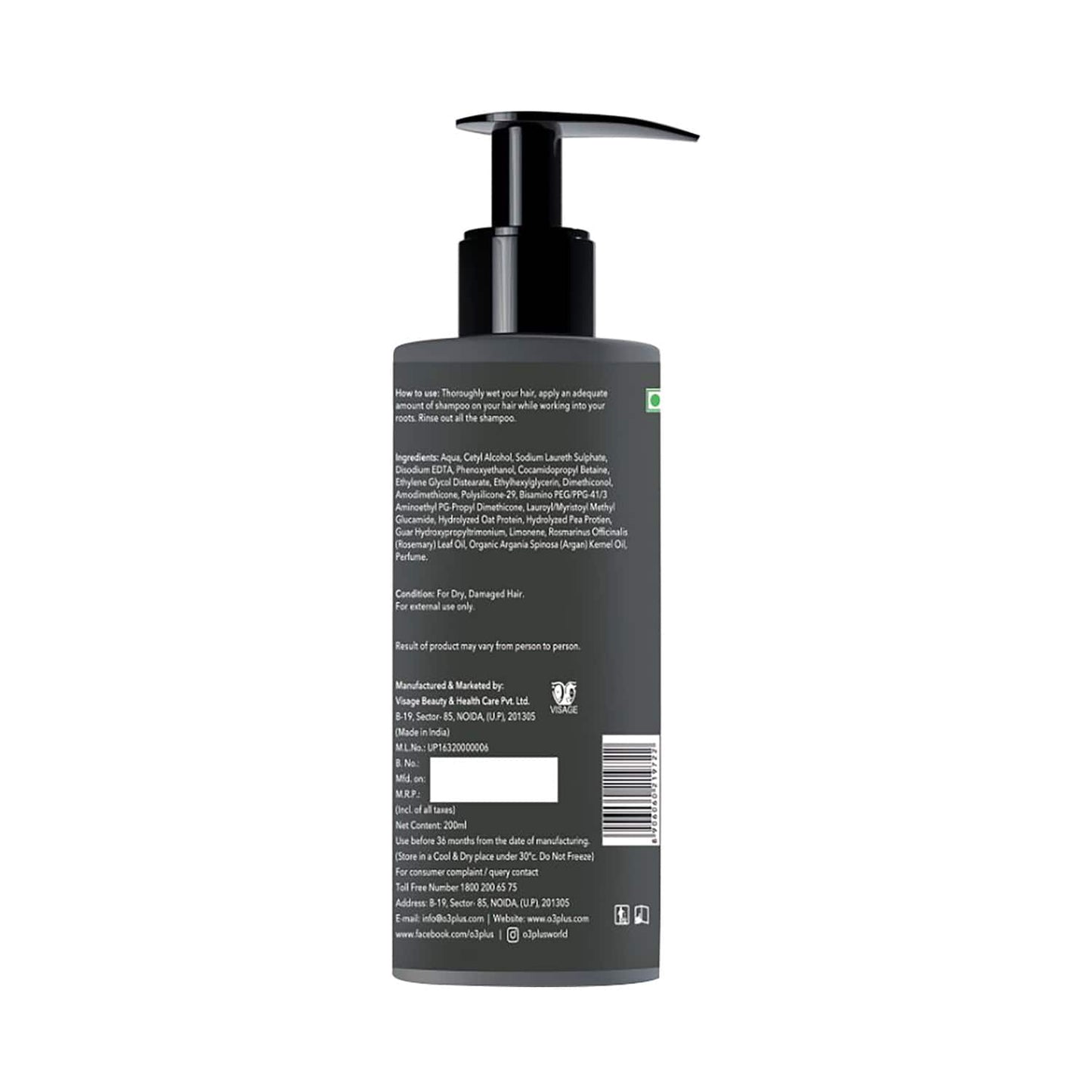 O3+ Professional Damage Remedy Hair Shampoo (200ml)