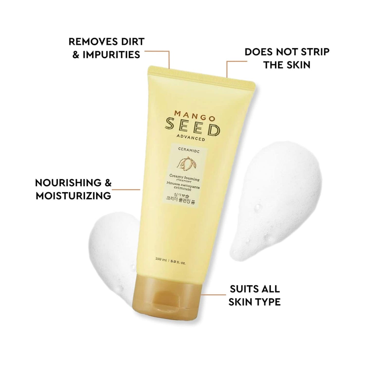 The Face Shop Mango Seed Creamy Foaming Cleanser (150ml)