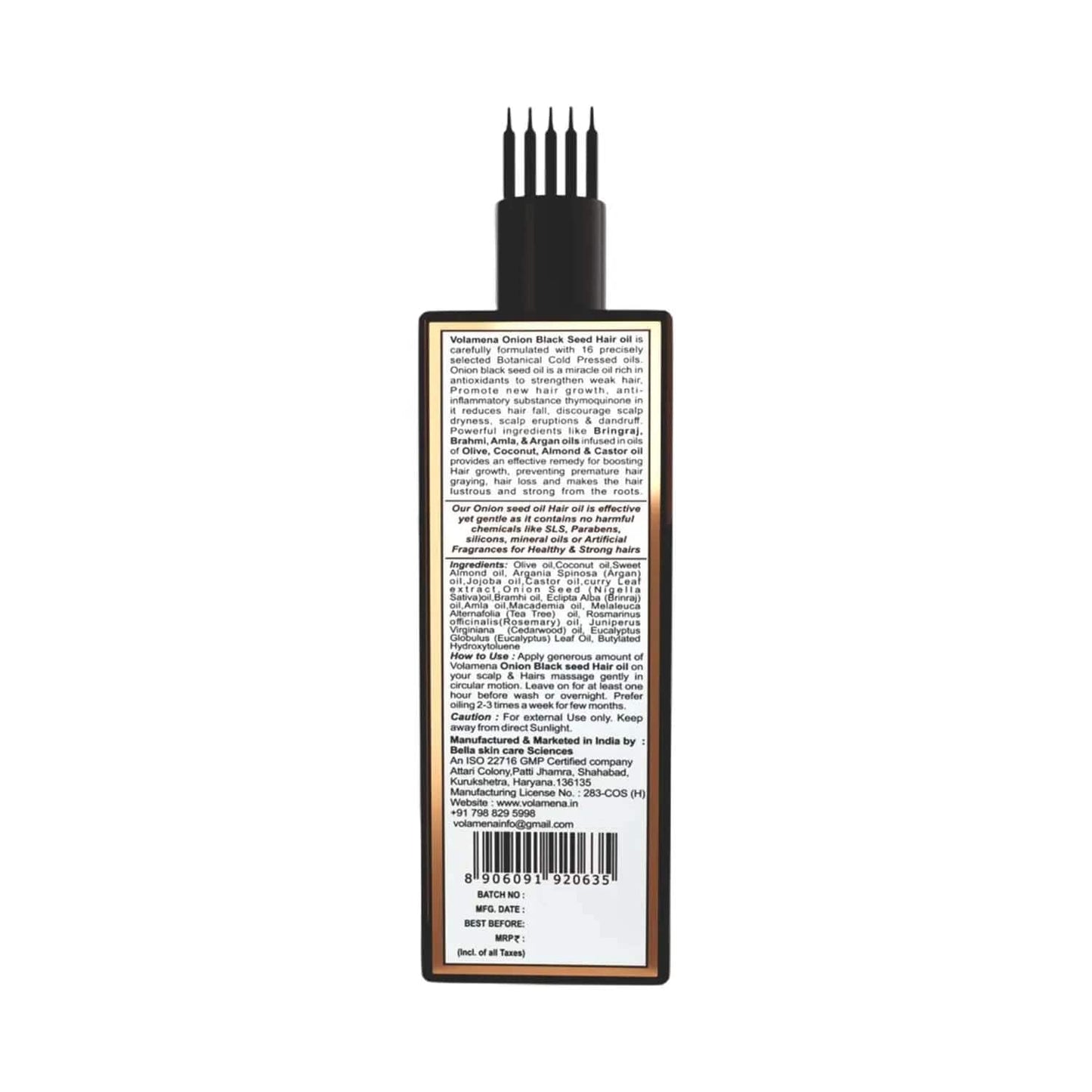 Volamena Onion Black Seed Hair Oil (100ml)