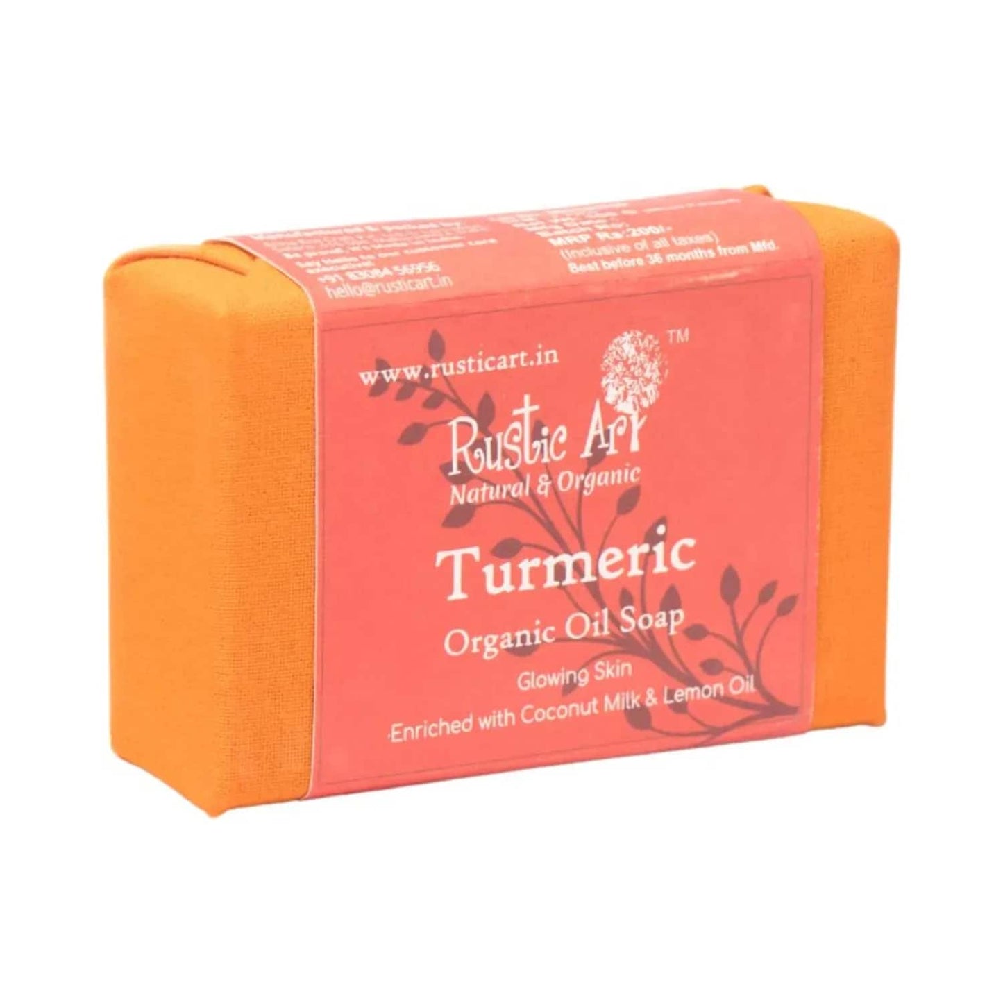 Rustic Art Organic Turmeric Soap (100g)