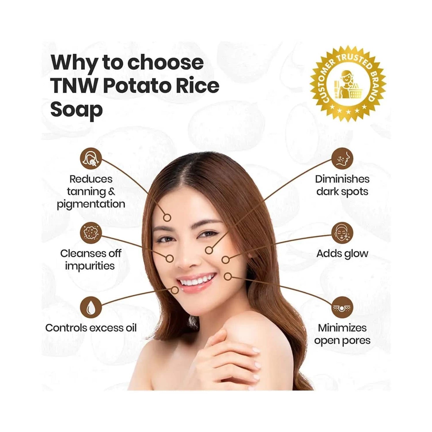 TNW The Natural Wash Handmade Potato Rice Soap (100g)