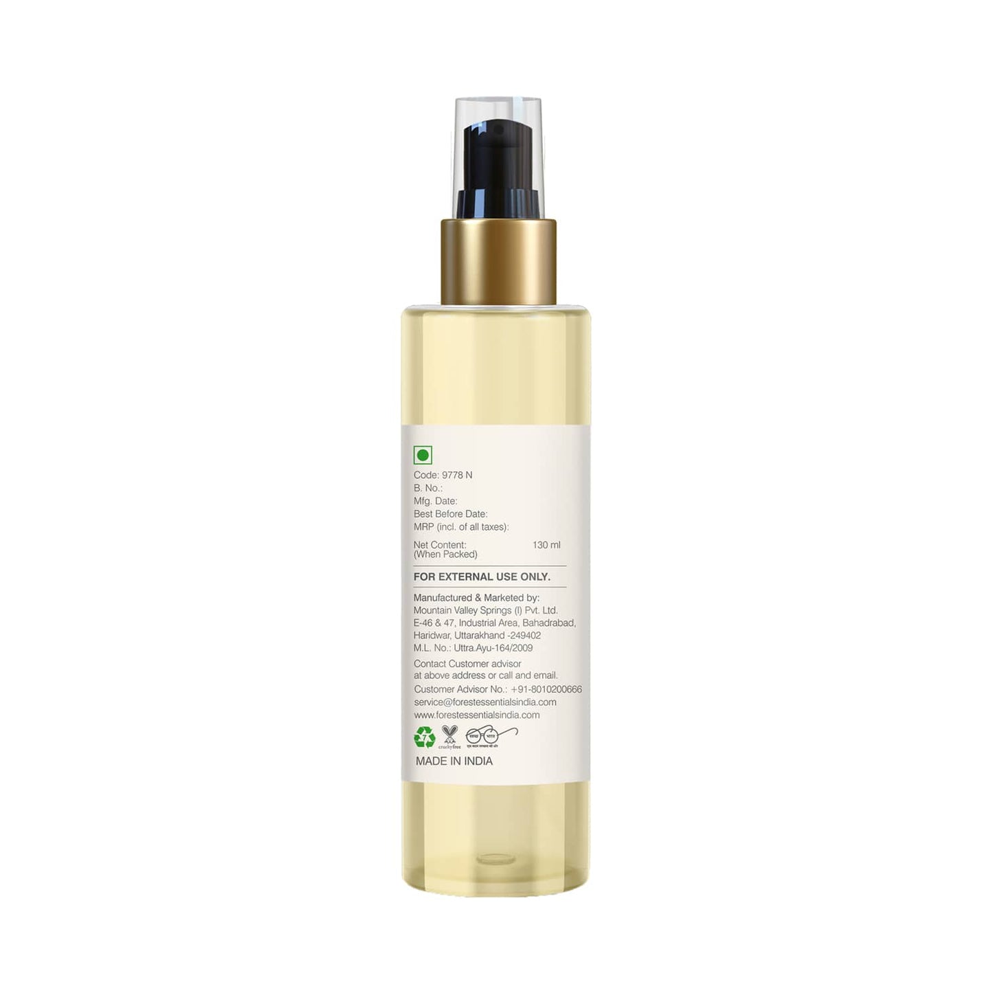 Forest Essentials Sandalwood & Orange Peel Facial Cleanser (130ml)