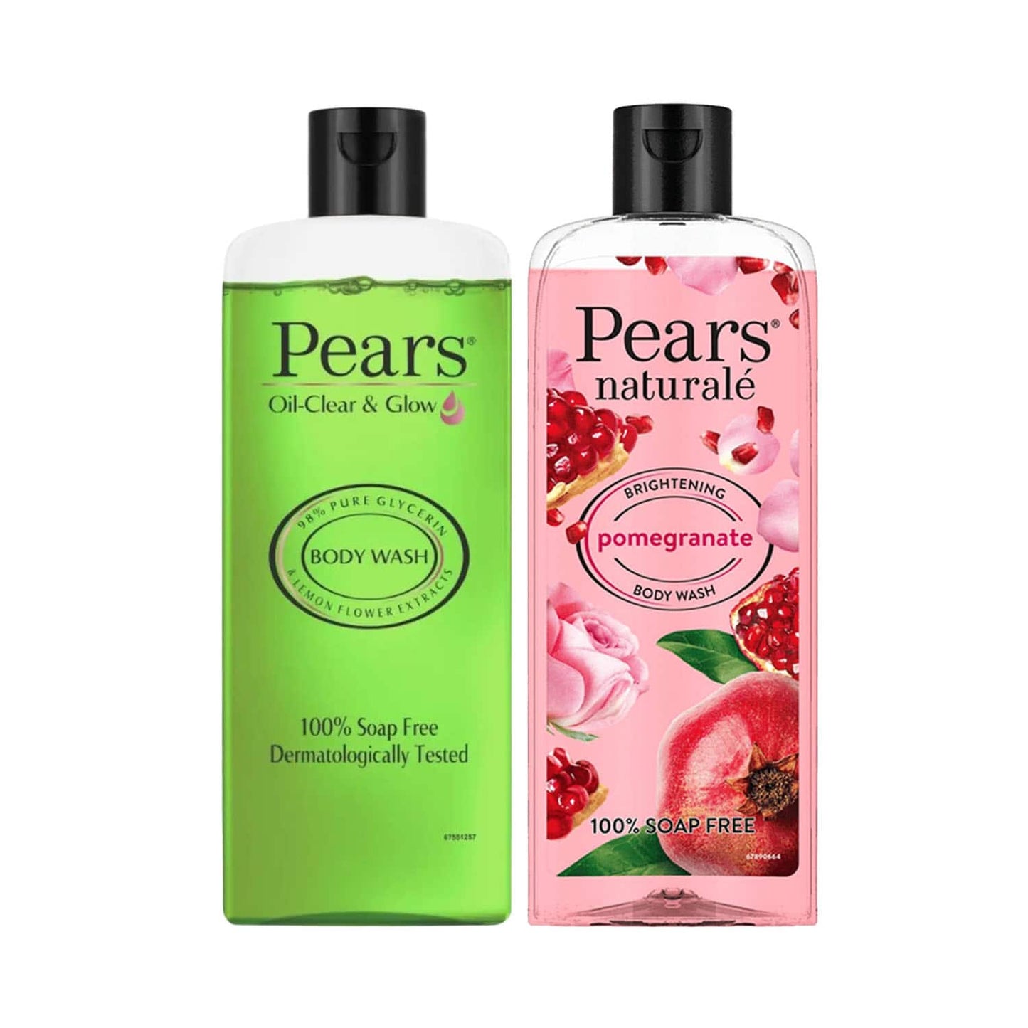 Pears Oil Clear & Glow And Naturale Brightening Pomegranate Body Wash Combo