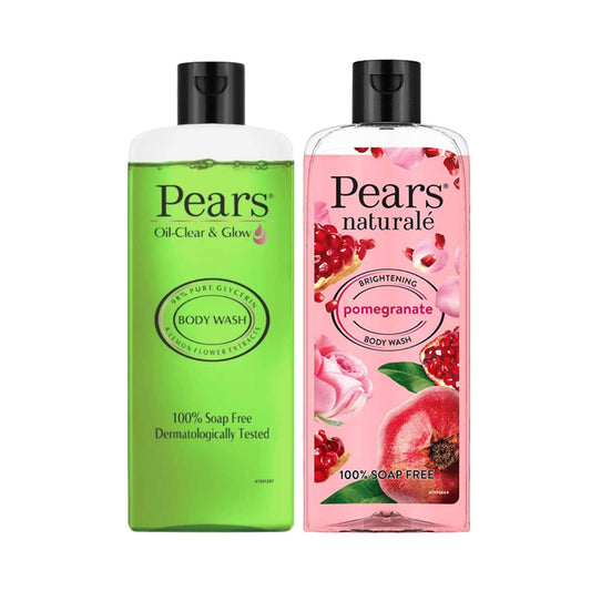 Pears Oil Clear & Glow And Naturale Brightening Pomegranate Body Wash Combo