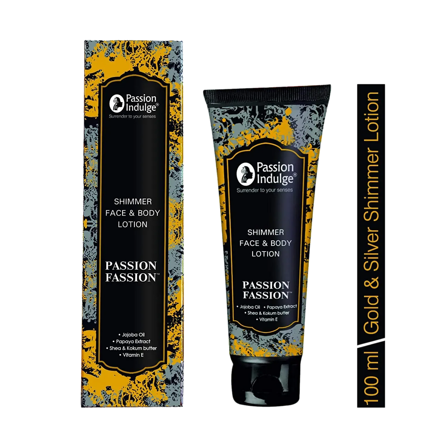 Passion Indulge Passion-Fassion Gold And Silver Shimmer Lotion