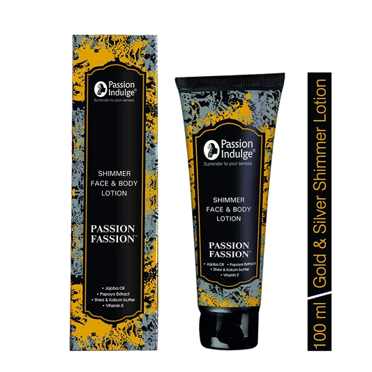 Passion Indulge Passion-Fassion Gold And Silver Shimmer Lotion