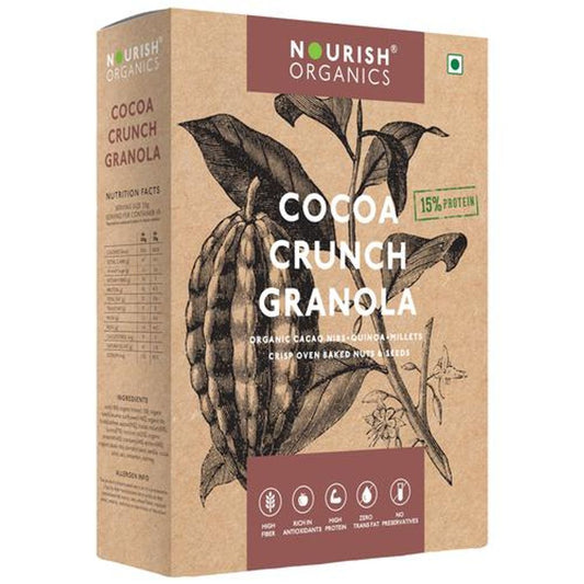 Cocoa Crunch Granola - Rich In Antioxidants, Protein & Fibre, No Preservatives