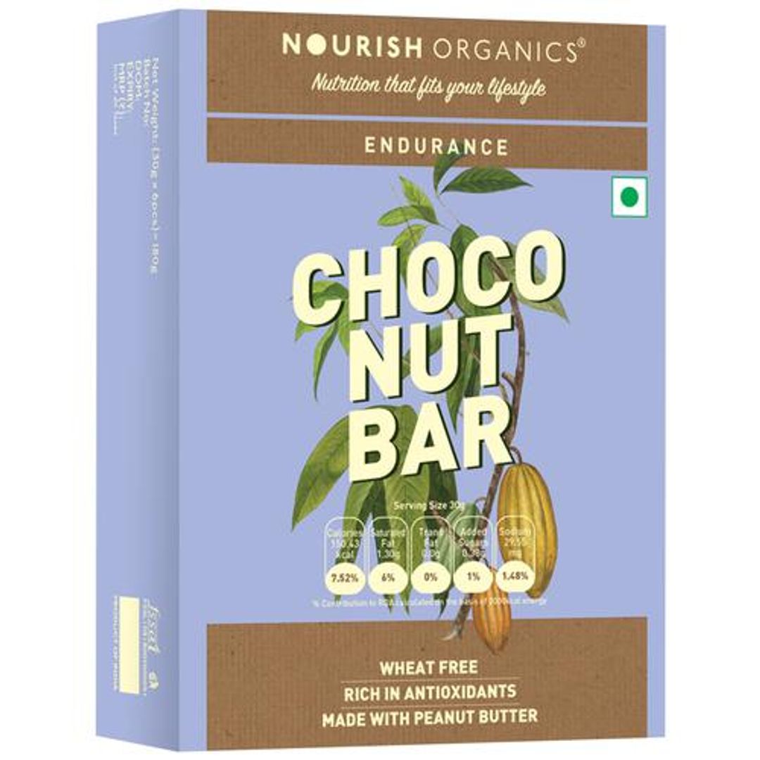 Endurance - Choco Nut Bar, With Peanut Butter, Rich In Antioxidants, Wheat Free