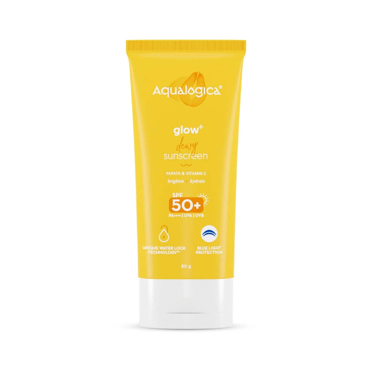 Aqualogica Glow+ Dewy Sunscreen - 80g (Pack of 2) Combo