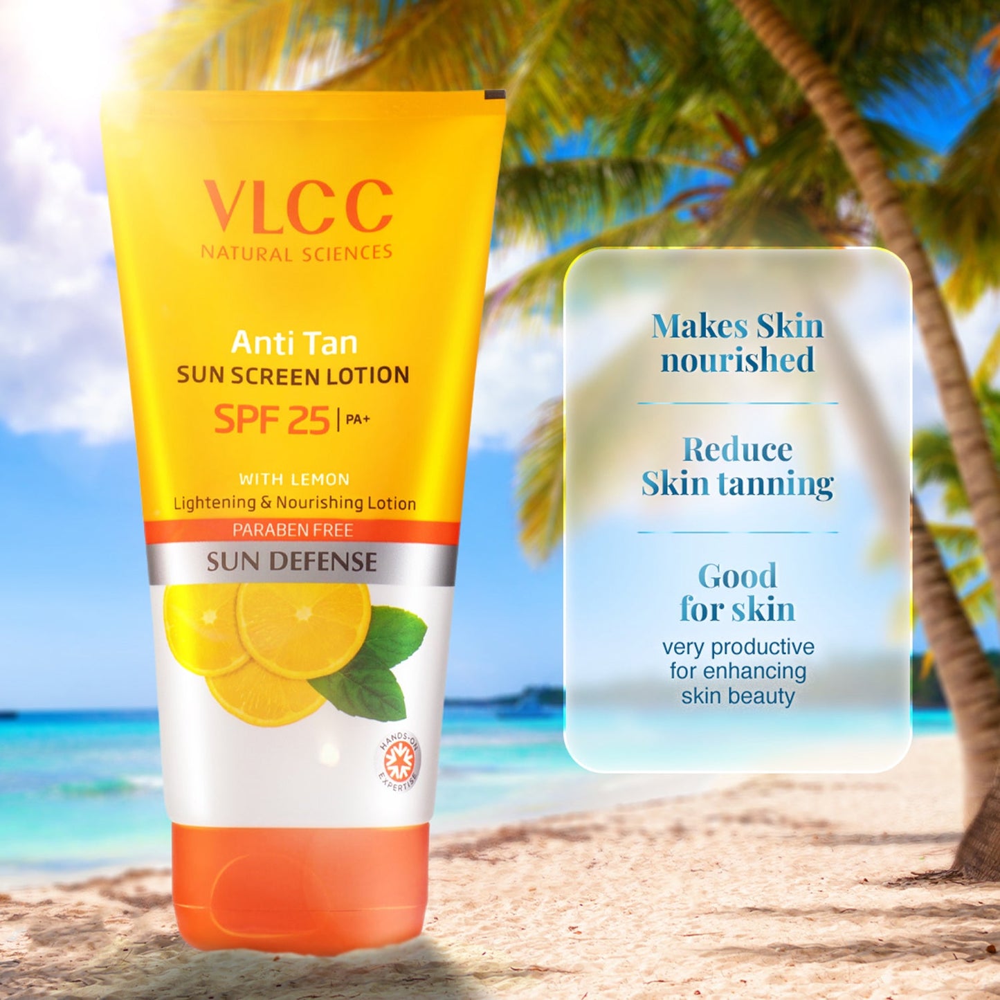 VLCC Anti Tan Sun Screen Lotion SPF 25 & Almond Honey Skin Brightening Body Lotion Combo