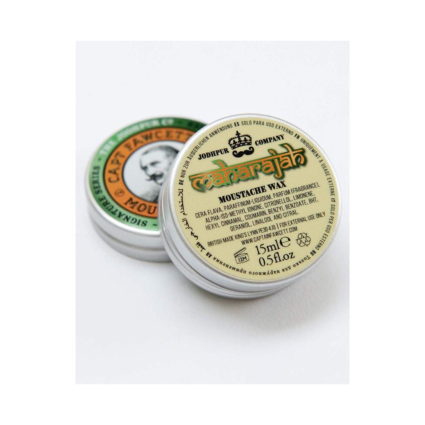 Captain Fawcett Maharajah Moustache Wax for Men (15 ml)