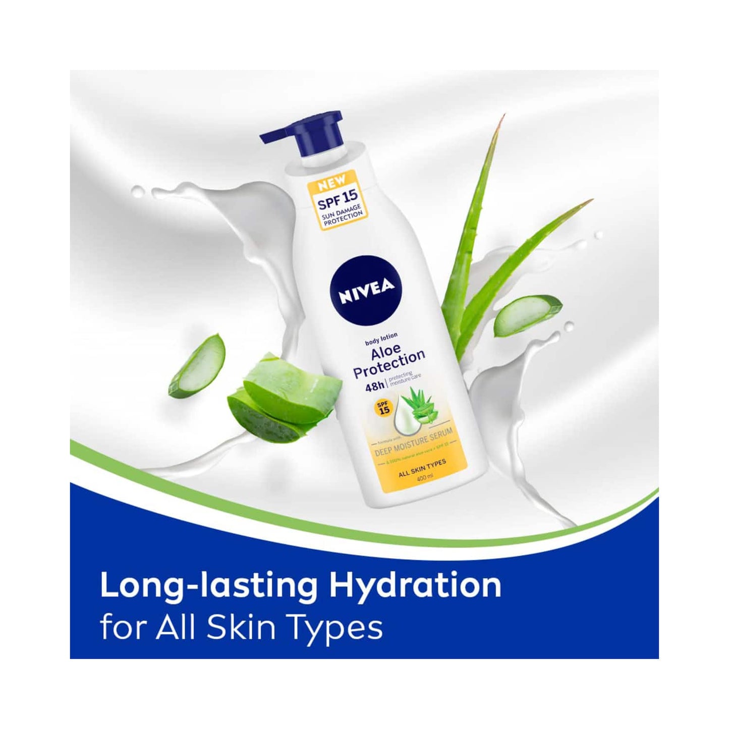 Nivea Aloe Protection Body Lotion SPF 15 (200ml)