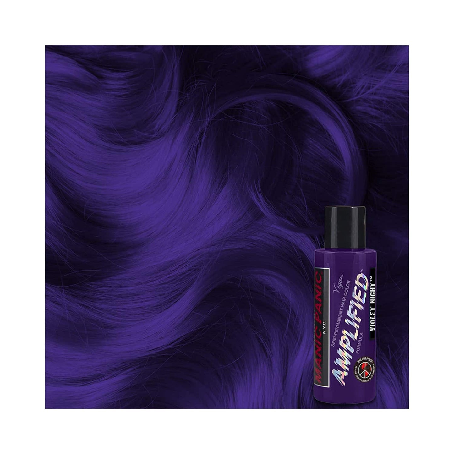 Manic Panic Amplified Semi Permanent Hair Color - Violet Night (118ml)