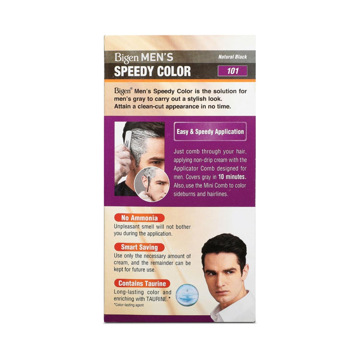 Bigen Men's Speedy Hair Color - 101 Natural Black (80g)