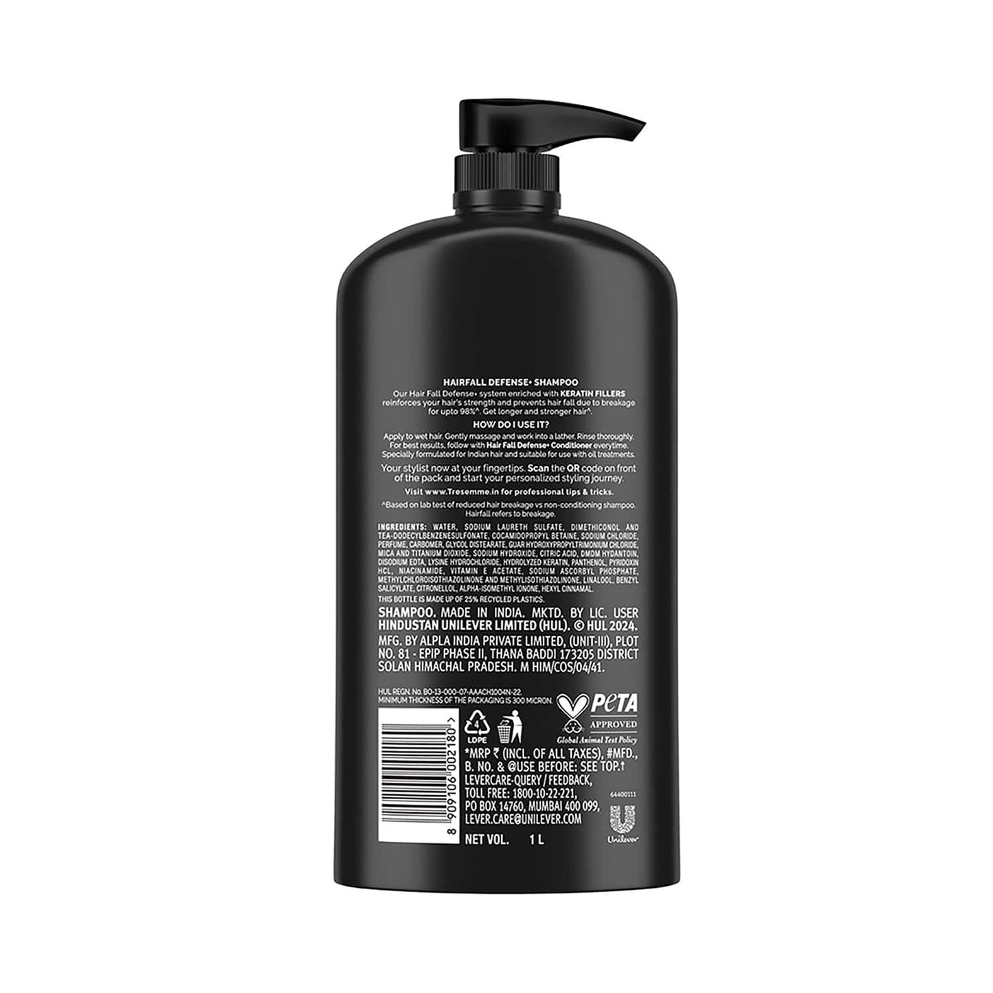 TRESemme Hairfall Defense+ Shampoo (1000 ml)