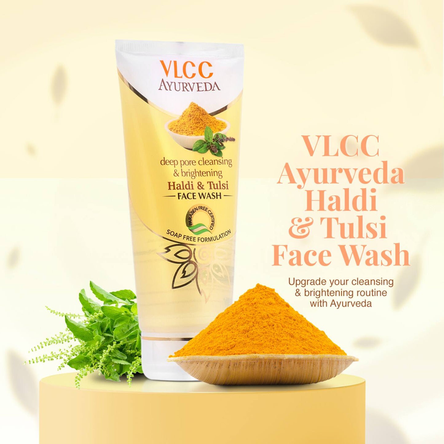 VLCC Deep Pore Cleansing & Brightening Haldi & Tulsi Face Wash (100ml)