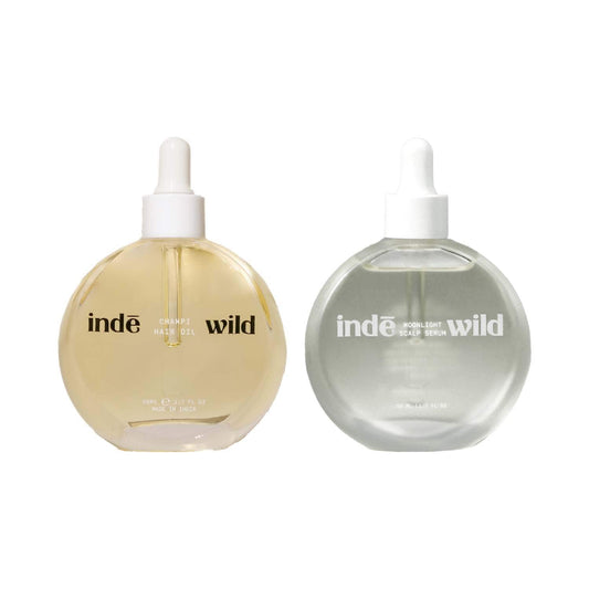 Inde Wild Champi Oil & Moonlight Scalp Serum Combo