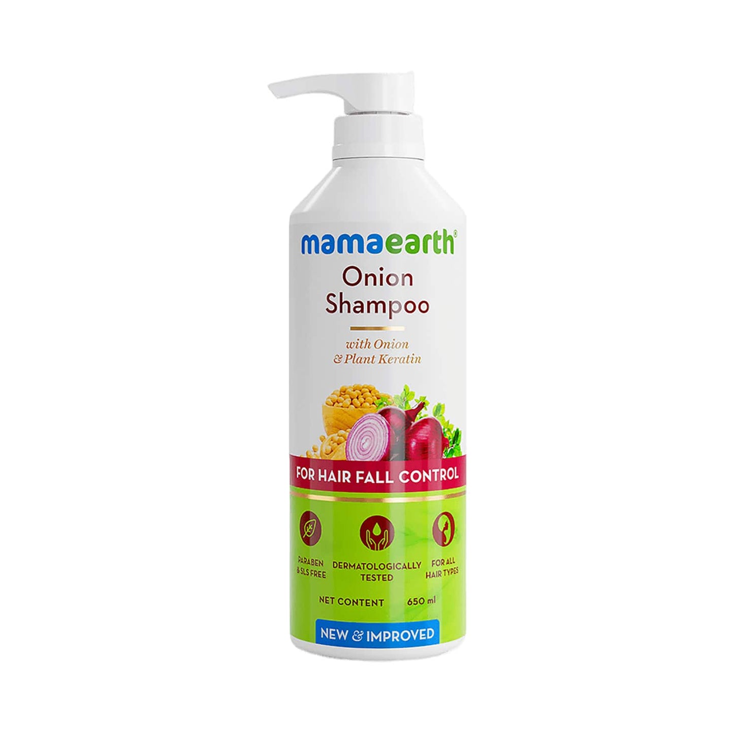 Mamaearth Onion Shampoo With Onion & Plant Keratin (650ml)