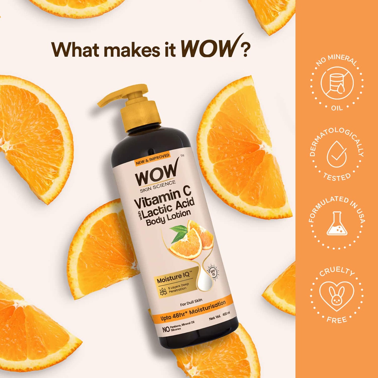 WOW SKIN SCIENCE Vitamin C Body Lotion (400ml)