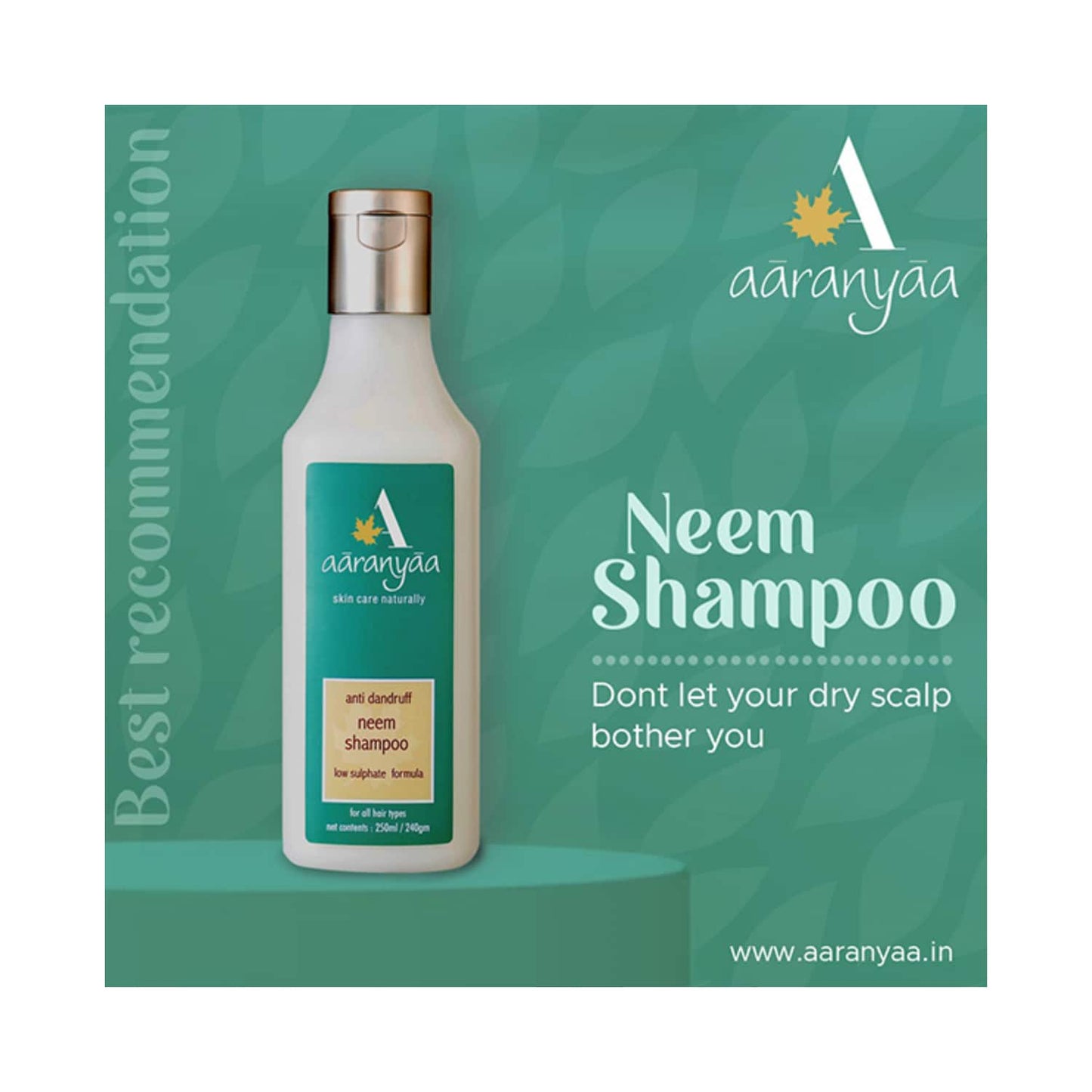 Aaranyaa Anti Dandruff Neem Shampoo (250ml)