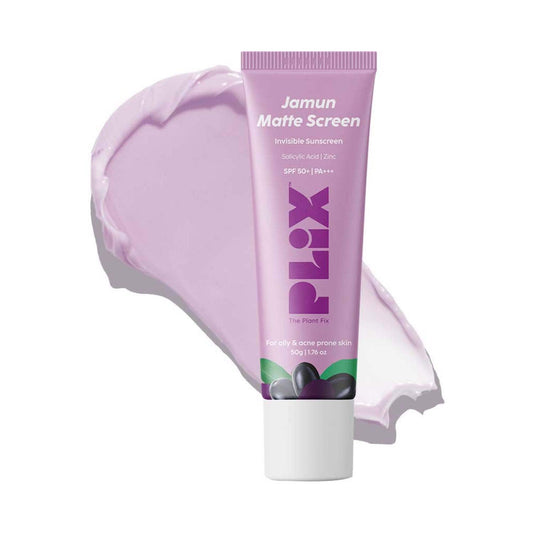 Plix The Plant Fix Jamun Mattifying Lightweight Sunscreen With SPF 50+ PA+++ (50g)