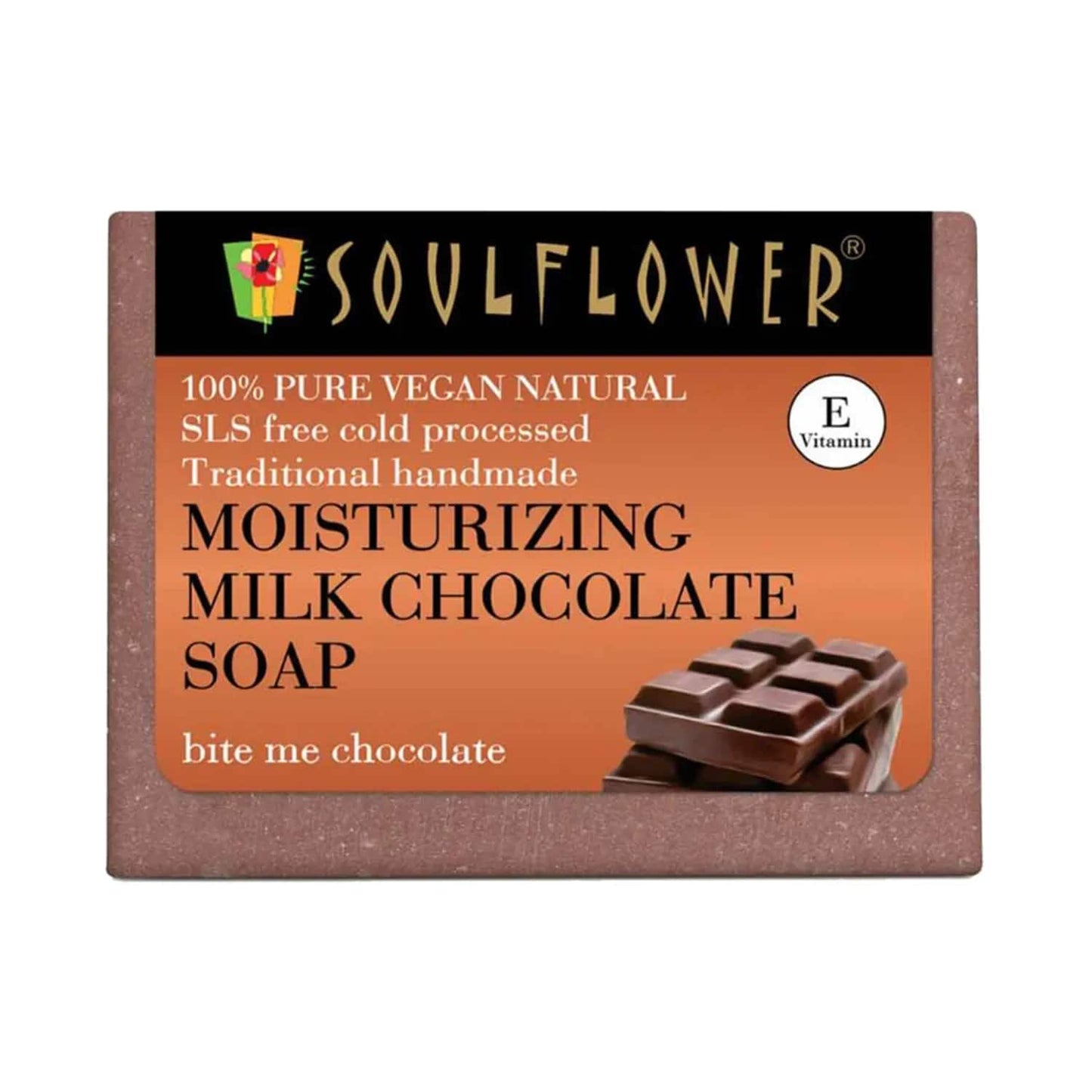 Soulflower Moisturizing Milk Chocolate Soap - (150g)